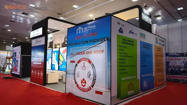 Exhibition stall fabrication service done by Orange Art Factory